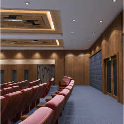 سالن آمفی تئاتر طراحی شده توسط سینما چوب